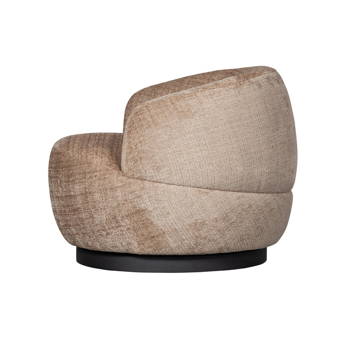 WOOOD Woolly Draaifauteuil - Zand Chenille