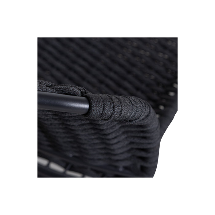 WOOOD Taku Tuinstoel Zonder Armleuning - Textileen - Zand - Set van 2