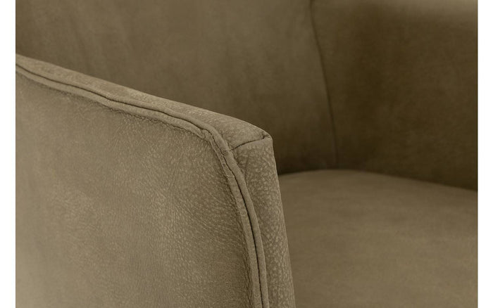 Goossens Eetkamerstoel Leogang - Leder met armleuning