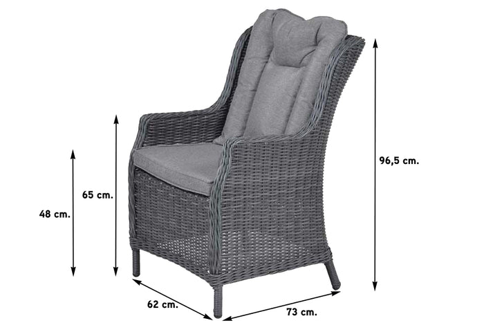 Garden Impressions Osborne dining tuinstoel - Earl grey