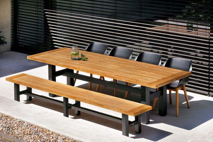 Hartman Sophie Studio dining armstoel - Carbon Black - Teak poot