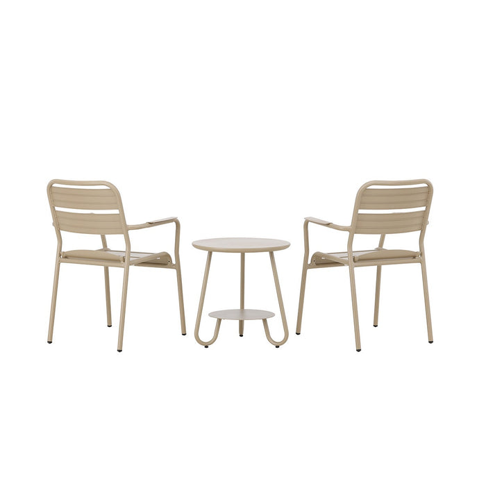 Nest outdoor Caro Aluminium Bistroset 3 Delig - Beige