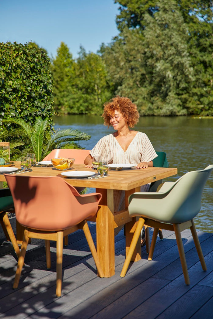Hartman Sophie Studio dining armstoel - Italian Terra - Teak poot