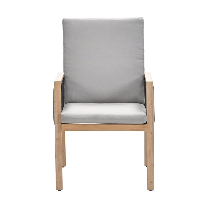 Decala tuinstoel - Aluminium houtlook - inlcusief kussens