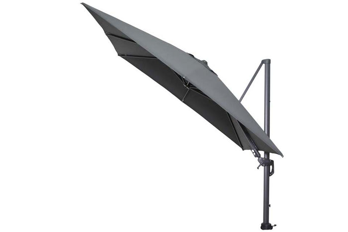 Garden Impressions Hawaii zweefparasol 300x300 c. black - donker grijs