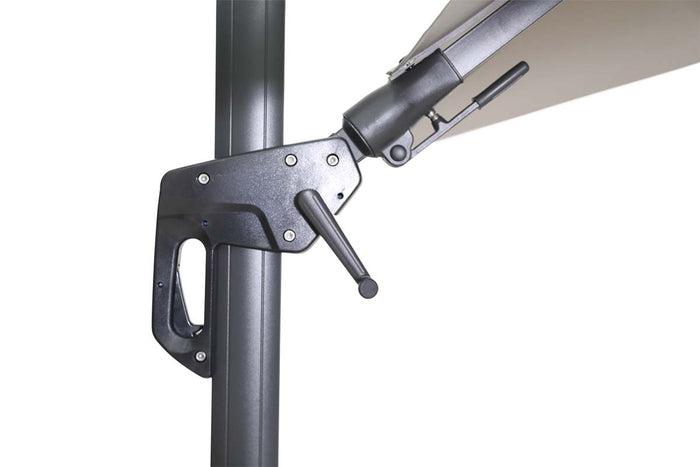 Garden Impressions Hawaii zweefparasol 300x300 c. black - zand