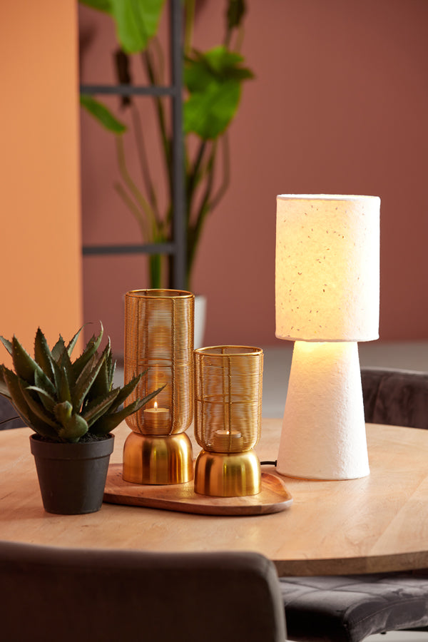 Light & Living Tafellamp Raeni - Wit - Ø16cm