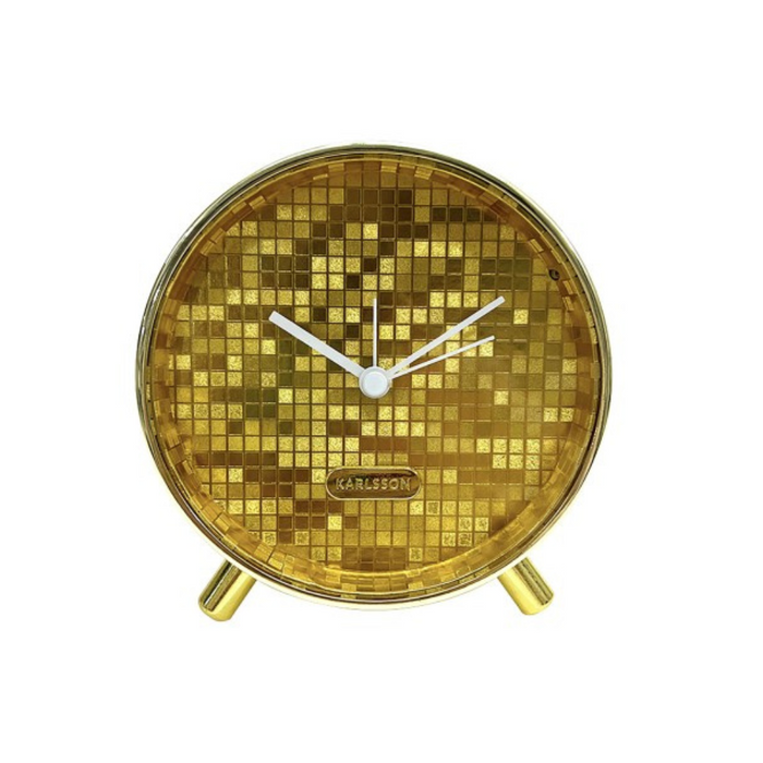 Karlsson Wekker Disco - Goud - Ø11cm