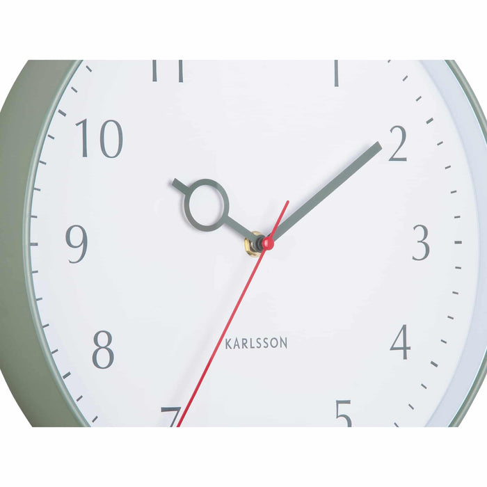 Karlsson Wandklok Loupe - Groen - Ø30cm