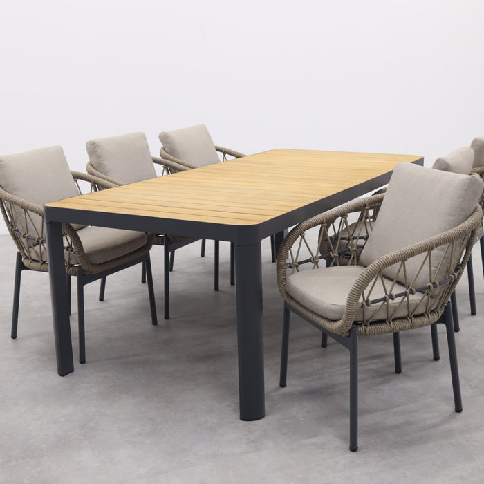 VDG Hartman Monza|General verstelbare tuinset - 220x100 cm. - 7-delig