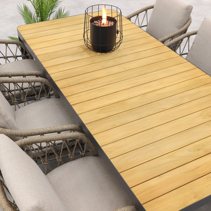 VDG Hartman Monza|General verstelbare tuinset - 220x100 cm. - 7-delig