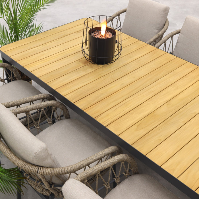 VDG Hartman Monza|General verstelbare tuinset - 220x100 cm. - 7-delig