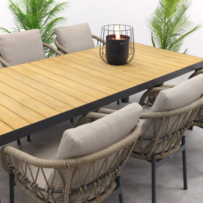 VDG Hartman Monza|General verstelbare tuinset - 220x100 cm. - 7-delig