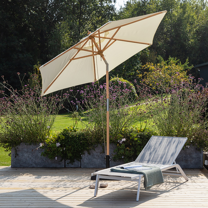 Nest outdoor Edit verstelbare parasol wit - Ø 2,5 meter