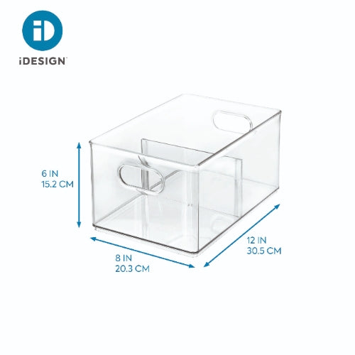 iDesign - Opbergbox met Verdeler, 20.3 x 30.5 x 15.2 cm, Kunststof, Tr