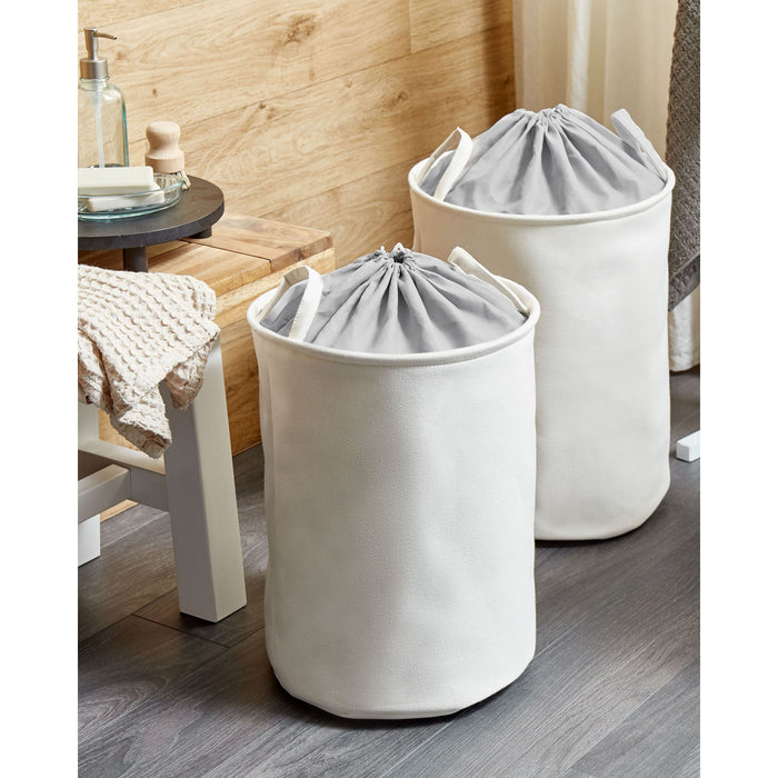 Beliani - ARCHA - Manden set van 2 - Wit - Polyester