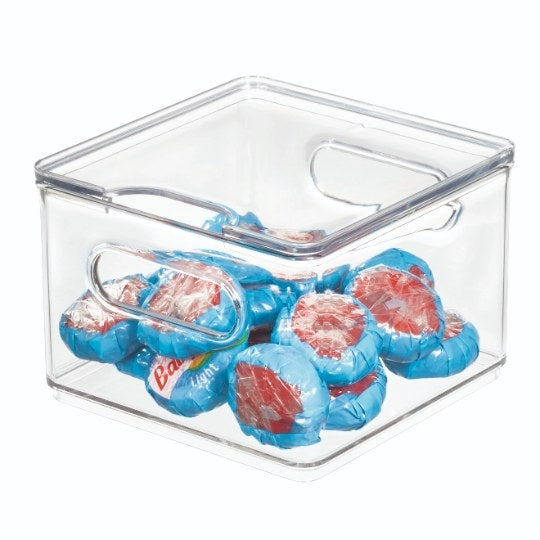 iDesign - Koelkast Organizer met Deksel, 15.1 x 15.2 x 10.7 cm, Kunsts