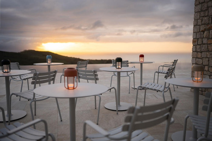 Houe Pico tuintafel Ø74 Black, rond onderstel