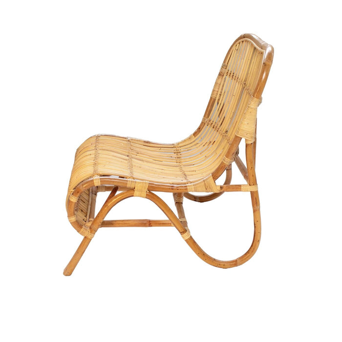 Giga Meubel - Rotan Loungestoel Naturel - Bohemian - Relaxfauteuil