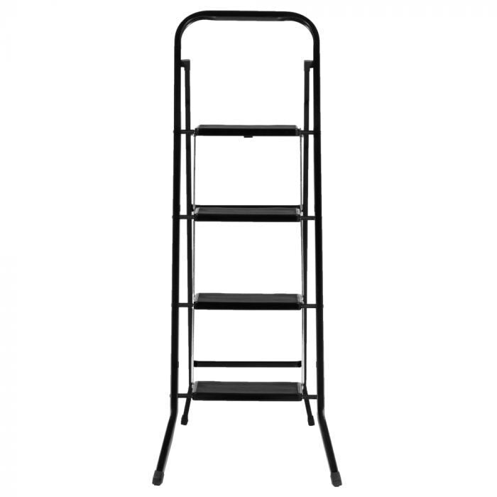 Giga Meubel - Huishoudtrap 4 Treden - Zwart - Anti-Slip - Keukentrap