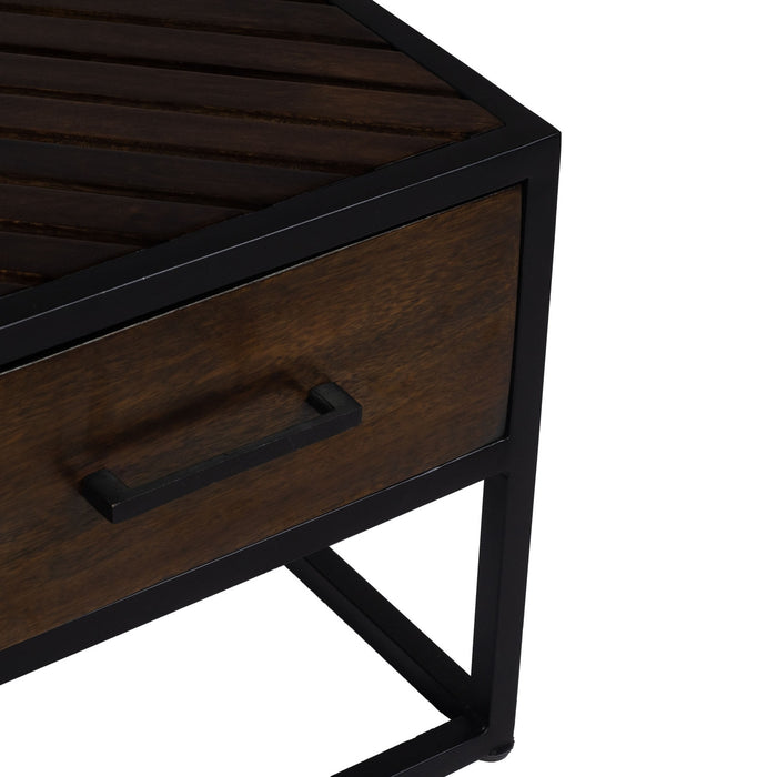 Giga Meubel - Salontafel Isa Bruin Visgraat Mangohout