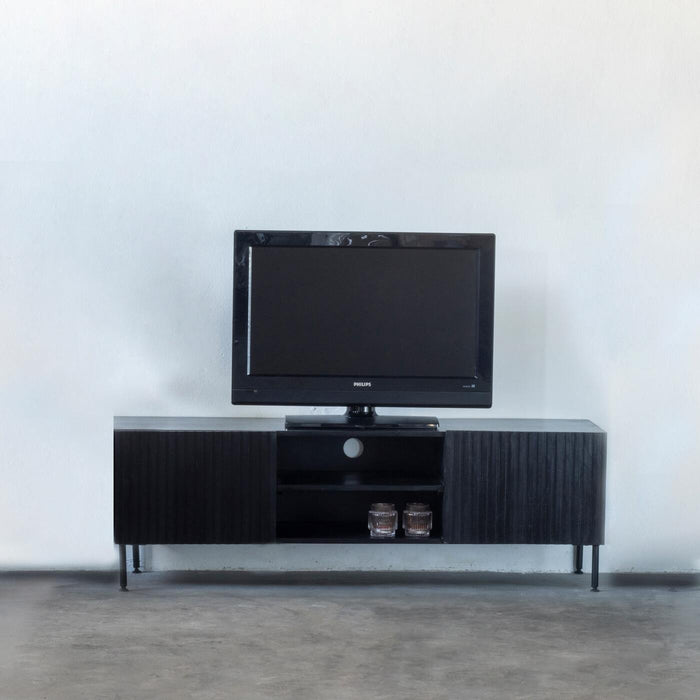Giga Meubel - Tv-Meubel Zwart Mangohout - 150cm - 150x40x50cm