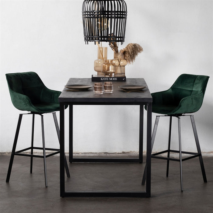 Giga Meubel - Bartafel Zwart - Mangohout - 180cm - Bartafel Martin