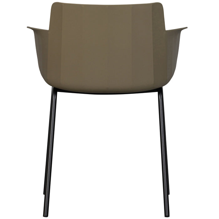 WOOOD Foppe Eetkamerstoel Outdoor - PP|Metaal - Jungle - Set van 4