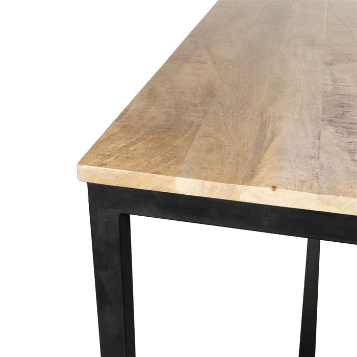 Giga Meubel - Bartafel Acaciahout - 180x80x110cm - Metaal Onderstel