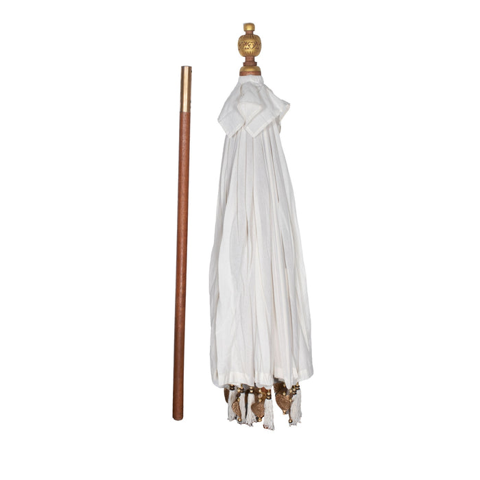 Giga Meubel - Parasol Bali Wit Boho 185x260cm