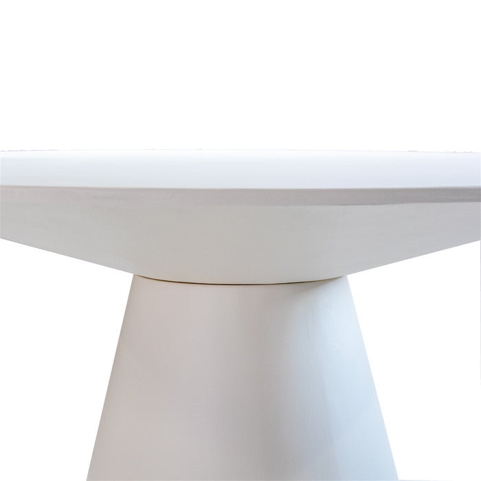 Giga Meubel - Eettafel Beige Rond - Beton Ciré - Ø150cm