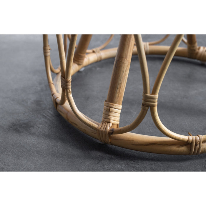 Giga Meubel - Salontafel Helena Naturel Ø43 - Rotan
