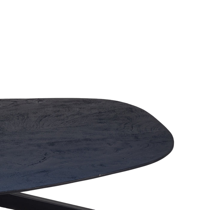 Giga Meubel - Salontafel Jordan Zwart Deens Ovaal 130cm