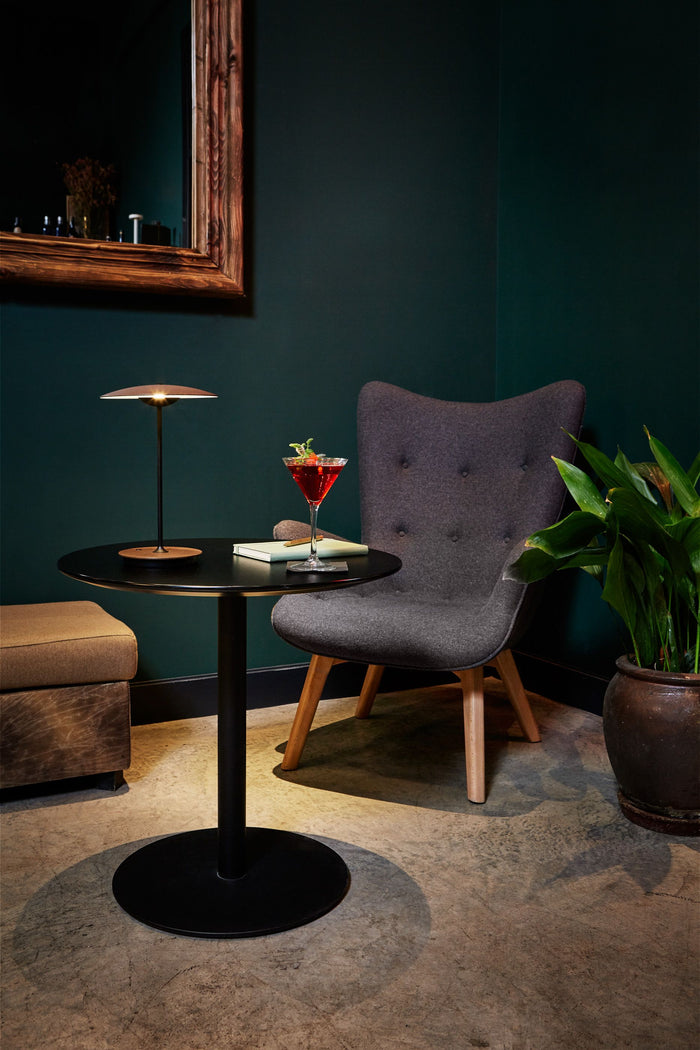 Marset Ginger 20 M tafellamp LED oplaadbaar wengé|wit