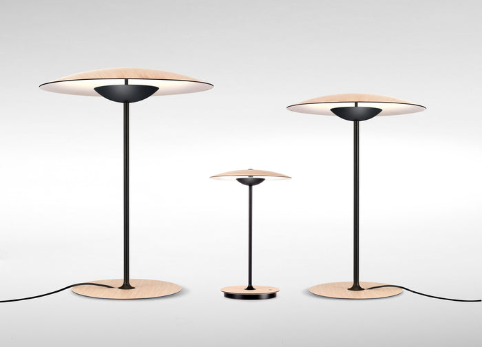 Marset Ginger 20 M tafellamp LED oplaadbaar wengé|wit