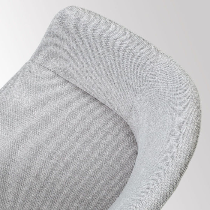 Nolon Nena-Otis Eetkamerstoelen Set van 2 - Lichtgrijs - Houten Poten