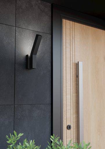 EGLO Ugento Wandlamp - buitenverlichting - LED - Zwart