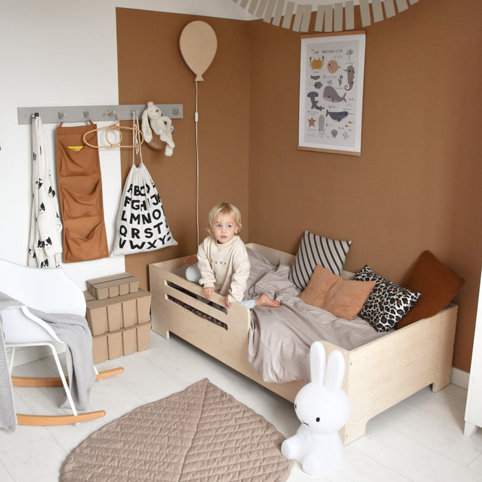 Houten wandlamp kinderkamer | Ballon - blank