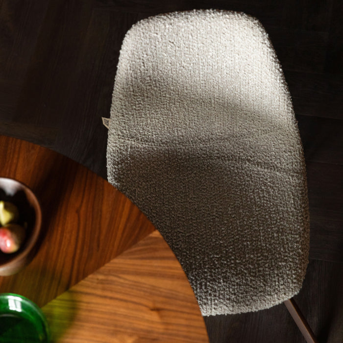 Dutchbone Franky Eetkamerstoel Bouclé - Greige