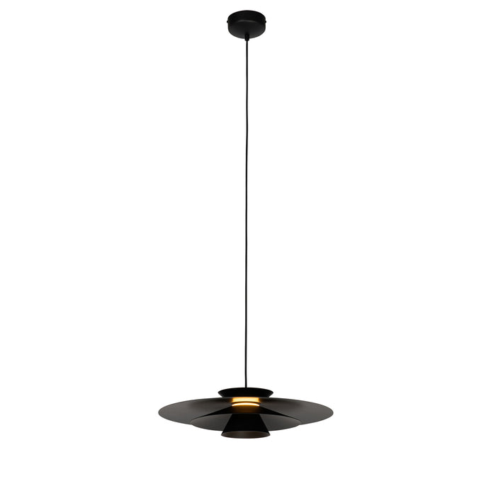 QAZQA Design hanglamp zwart incl. LED 3-staps dimbaar - Pauline