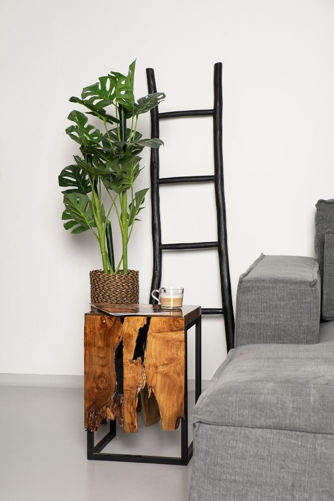 Decoratieve ladder - 150 cm - zwart