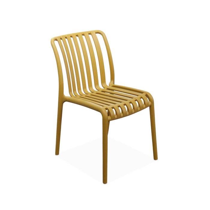 sweeek - Plastic tuinstoel, stapelbaar (set van 4)