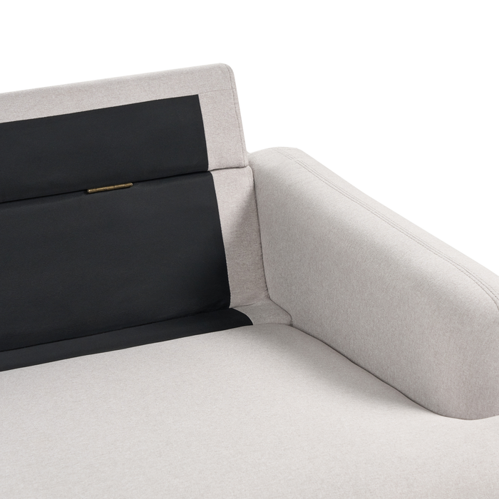 Beliani - TUVE - Driezitsbank - Taupe - Polyester