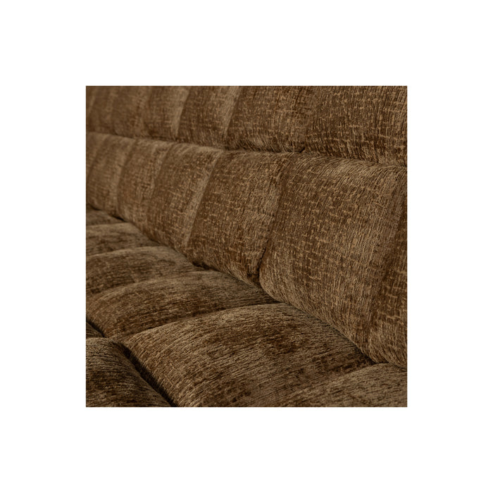 WOOOD Second Date 4-zits Bank - Structure Velvet - Brass