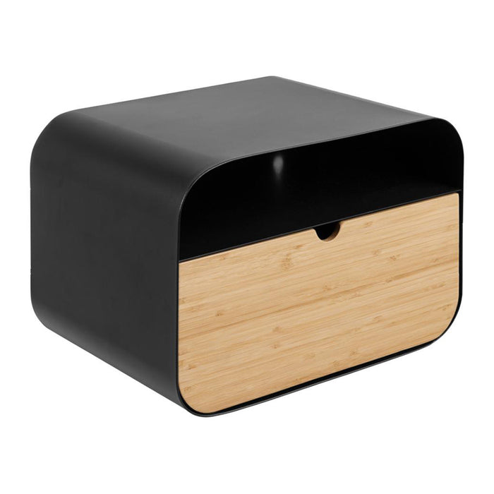 by fonQ basic Box Nachtkastje B 35 cm - Zwart/Bruin