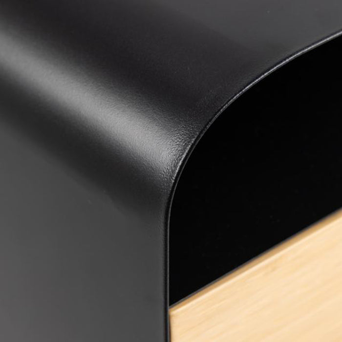 by fonQ basic Box Nachtkastje B 35 cm - Zwart/Bruin