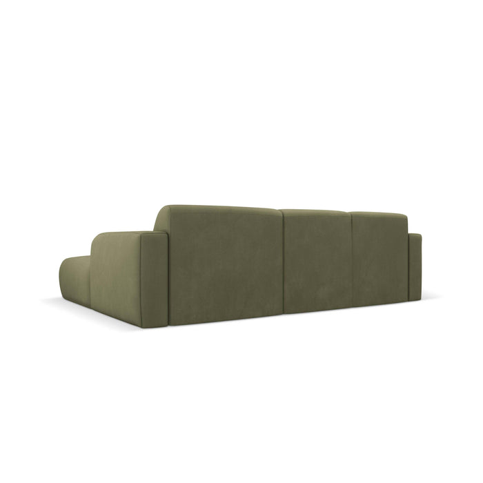Windsor & Co Lola Hoekbank met Chaise Longue Rechts - Chenille - Lichtgroen