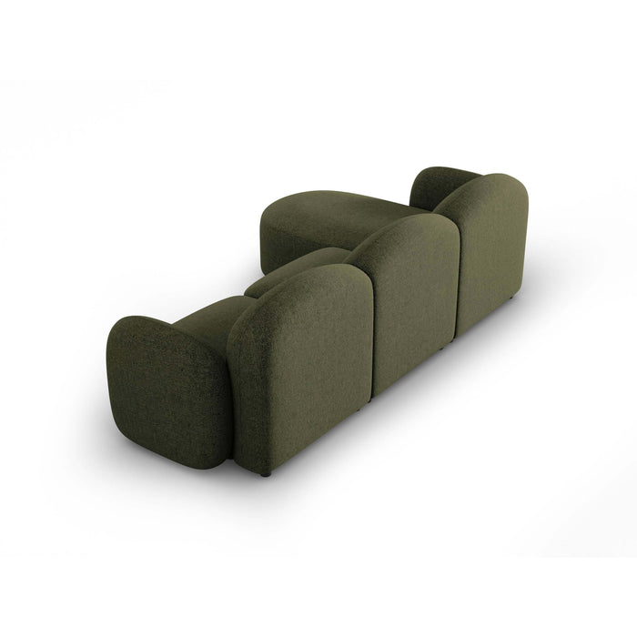 Micadoni Home Blair Hoekbank met Chaise Longue Rechts - Chenille - Groen
