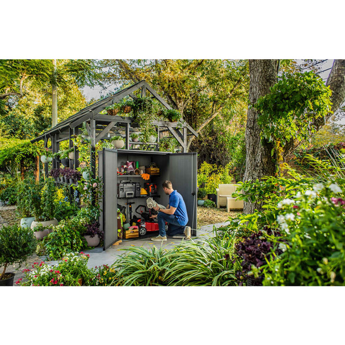 Keter Tuinschuur Cortina alto 1400 L grijs