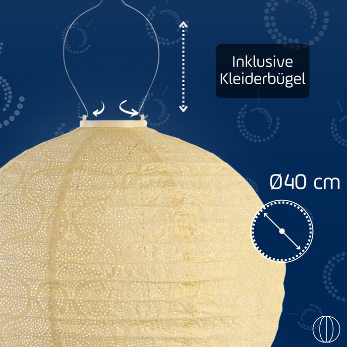 Lumiz - Solar tuinverlichting Tigres Rond - 40 cm - Geel